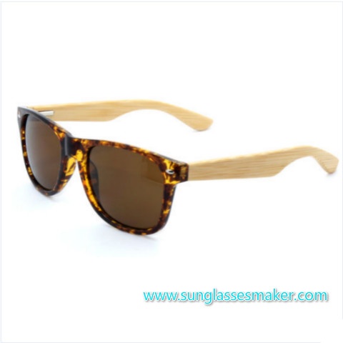 Bamboo Sunglasses and PC+Bamboo Temples Sunglasses C0014