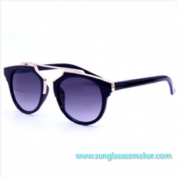 China Sunglass Manufacturers Fashion Sunglasses 2016 Women Logo Designer Cat Eye Glasses